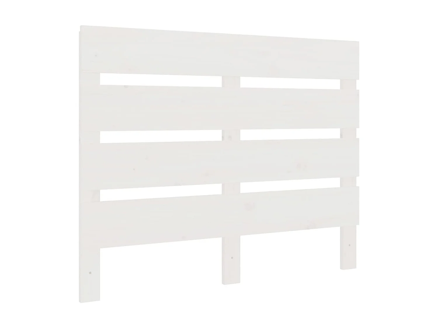 Cadre de lit sans matelas blanc 90x200 cm bois de pin massif