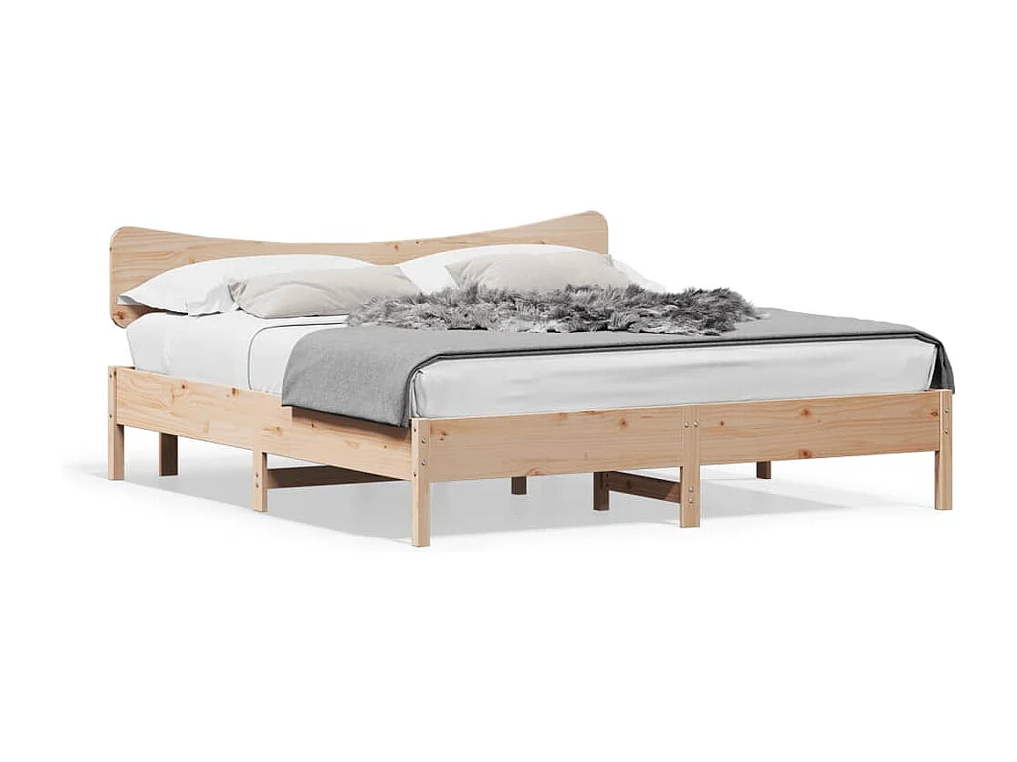 Massivholzbett ohne Matratze 200x200 cm Kiefer