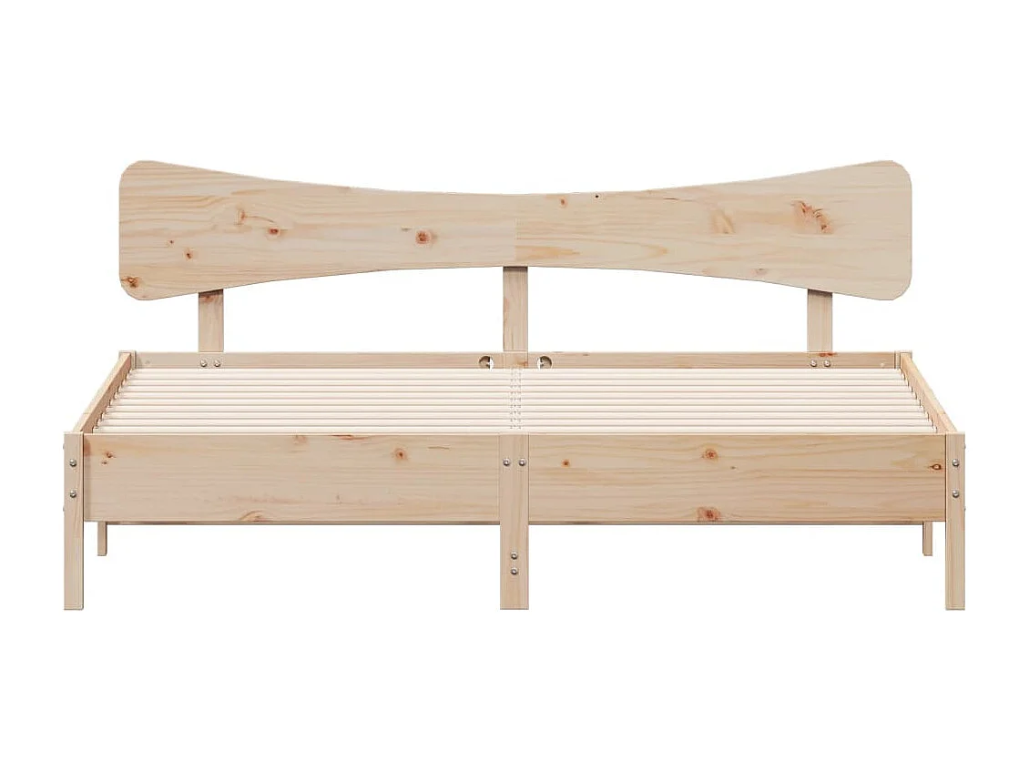 Massivholzbett ohne Matratze 200x200 cm Kiefer