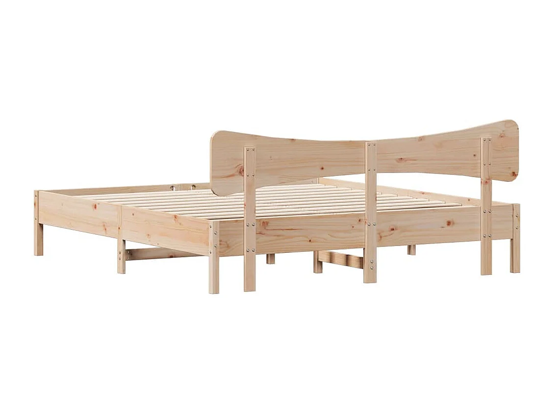 Massivholzbett ohne Matratze 200x200 cm Kiefer