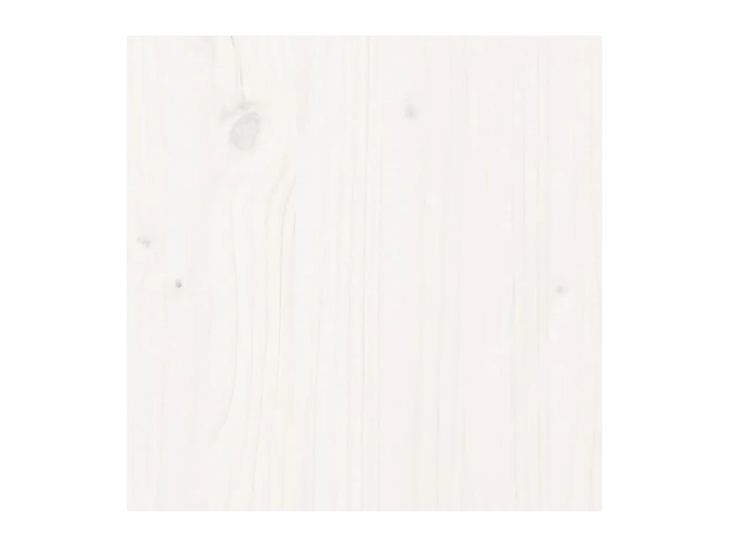 Cadre de lit sans matelas blanc 75x190 cm bois de pin massif