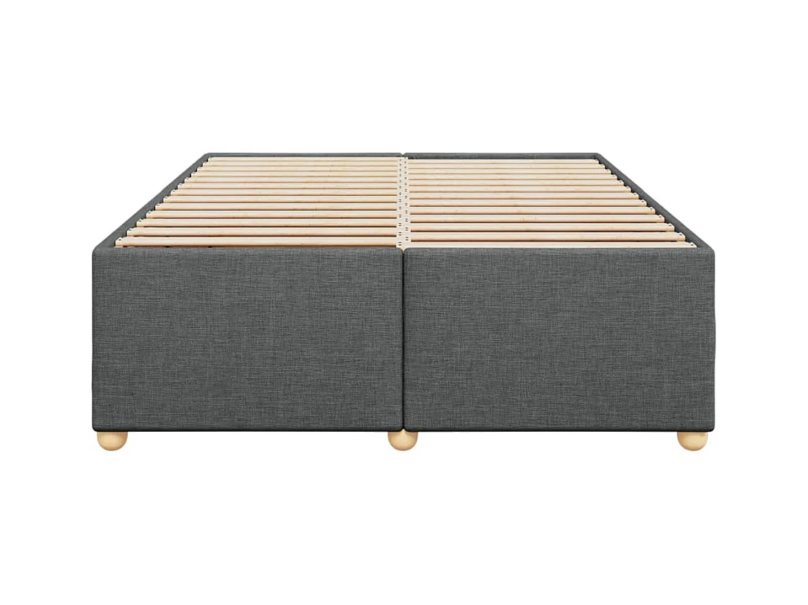 Giroletto senza Materasso Grigio Scuro 140x190 cm Tessuto