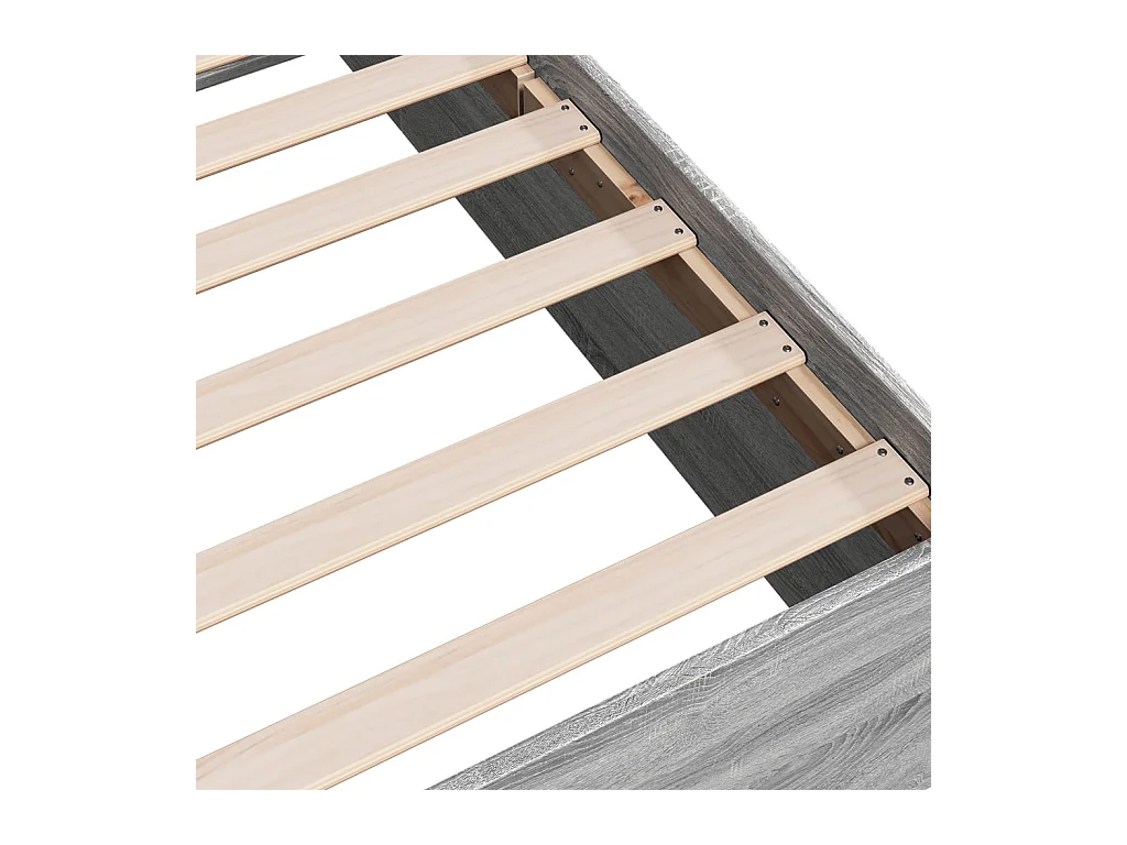 Cadre de lit sans matelas sonoma gris 200x200 cm