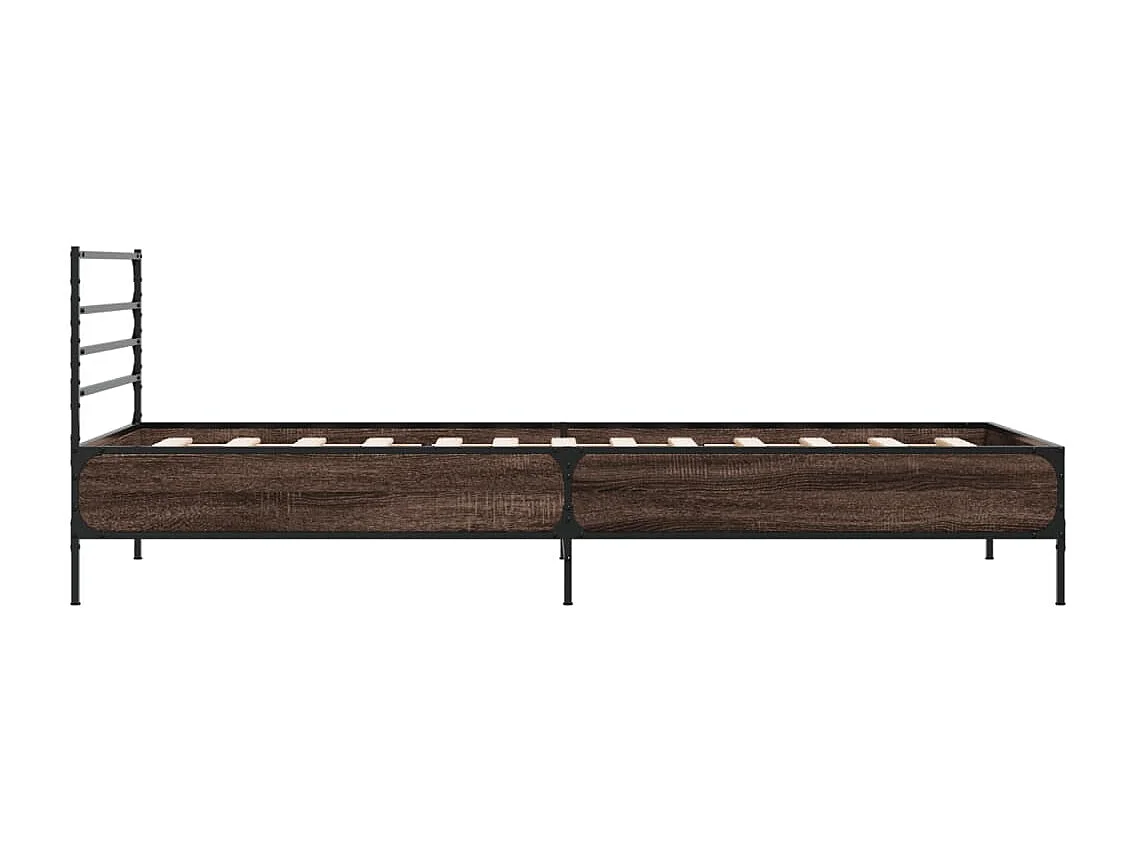 Cadre de lit sans matelas chêne marron 90x200 cm