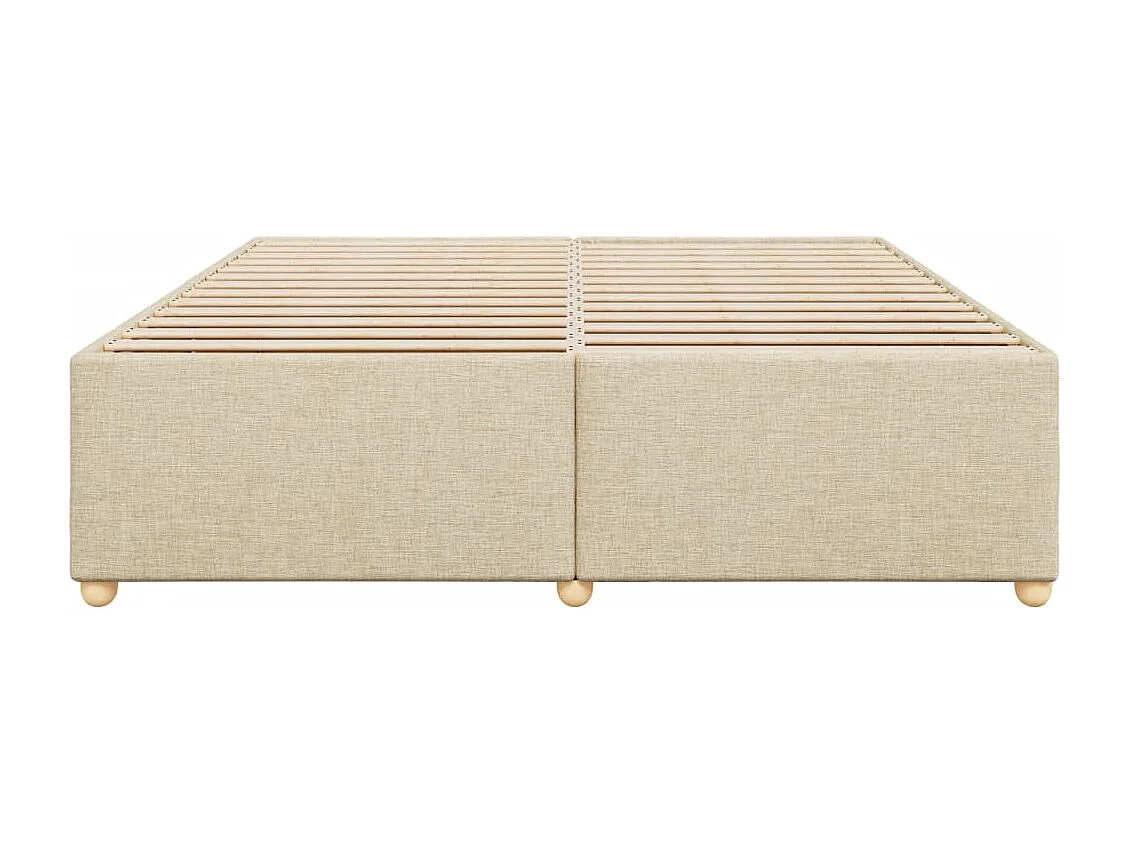 Giroletto senza Materasso Crema 200x200 cm in Tessuto