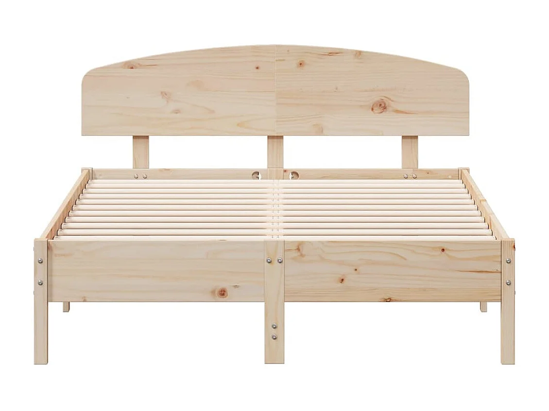 Cadre de lit sans matelas 140x190 cm bois de pin massif