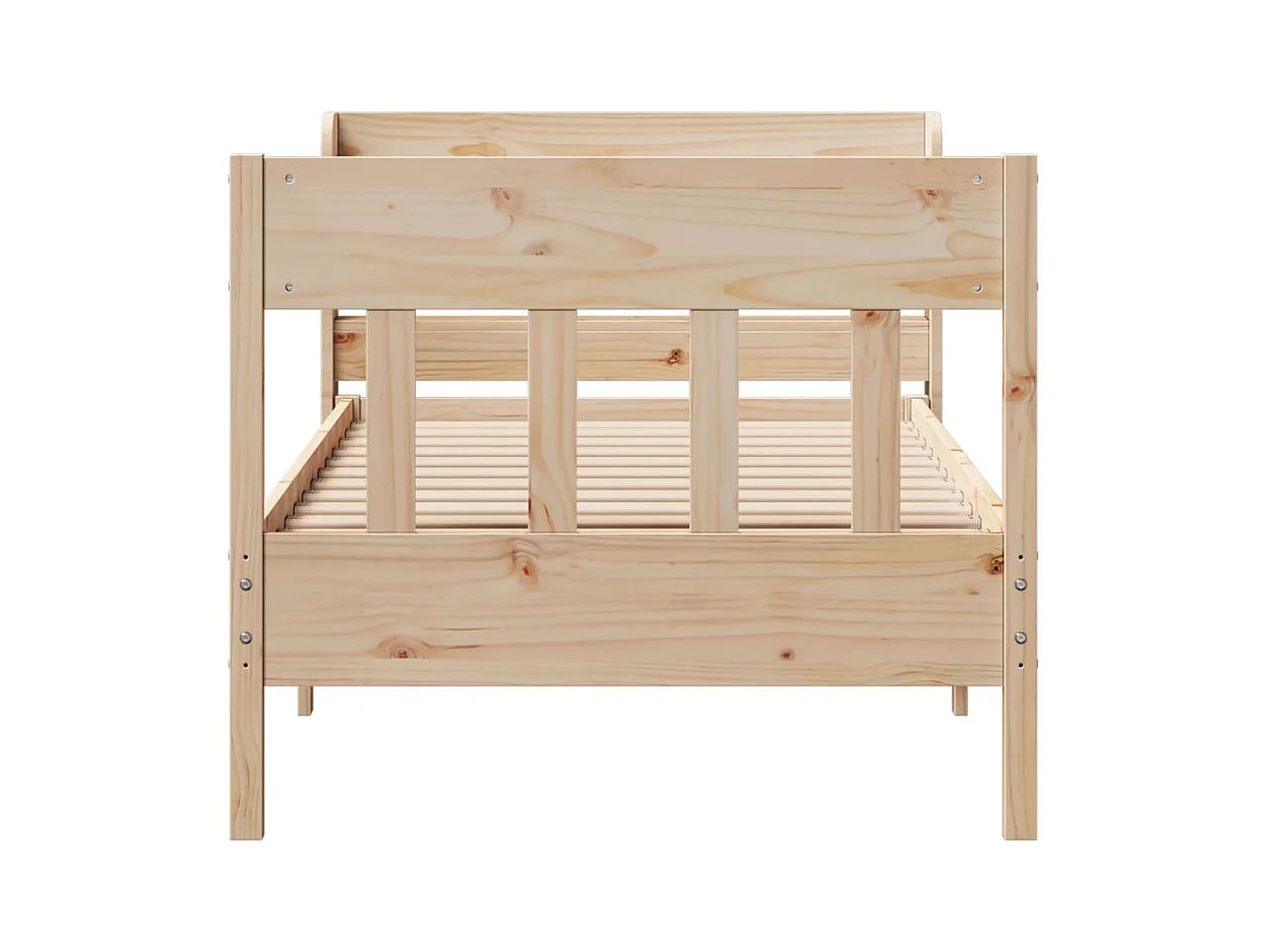 Cadre de lit sans matelas 90x200 cm bois de pin massif