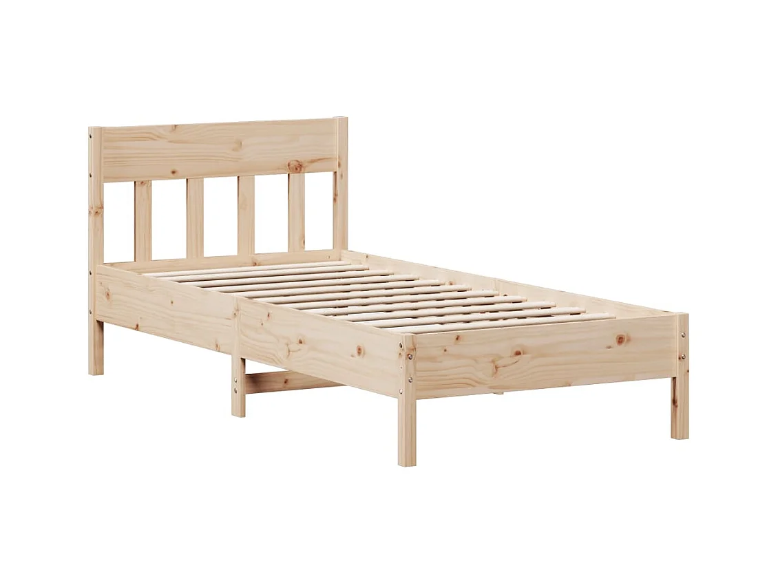 Cadre de lit sans matelas 90x200 cm bois de pin massif