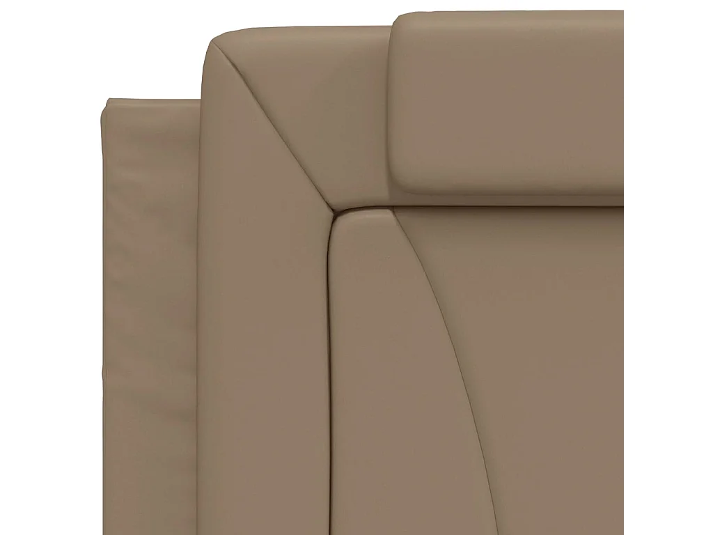 Cadre de lit sans matelas cappuccino 80x200 cm similicuir