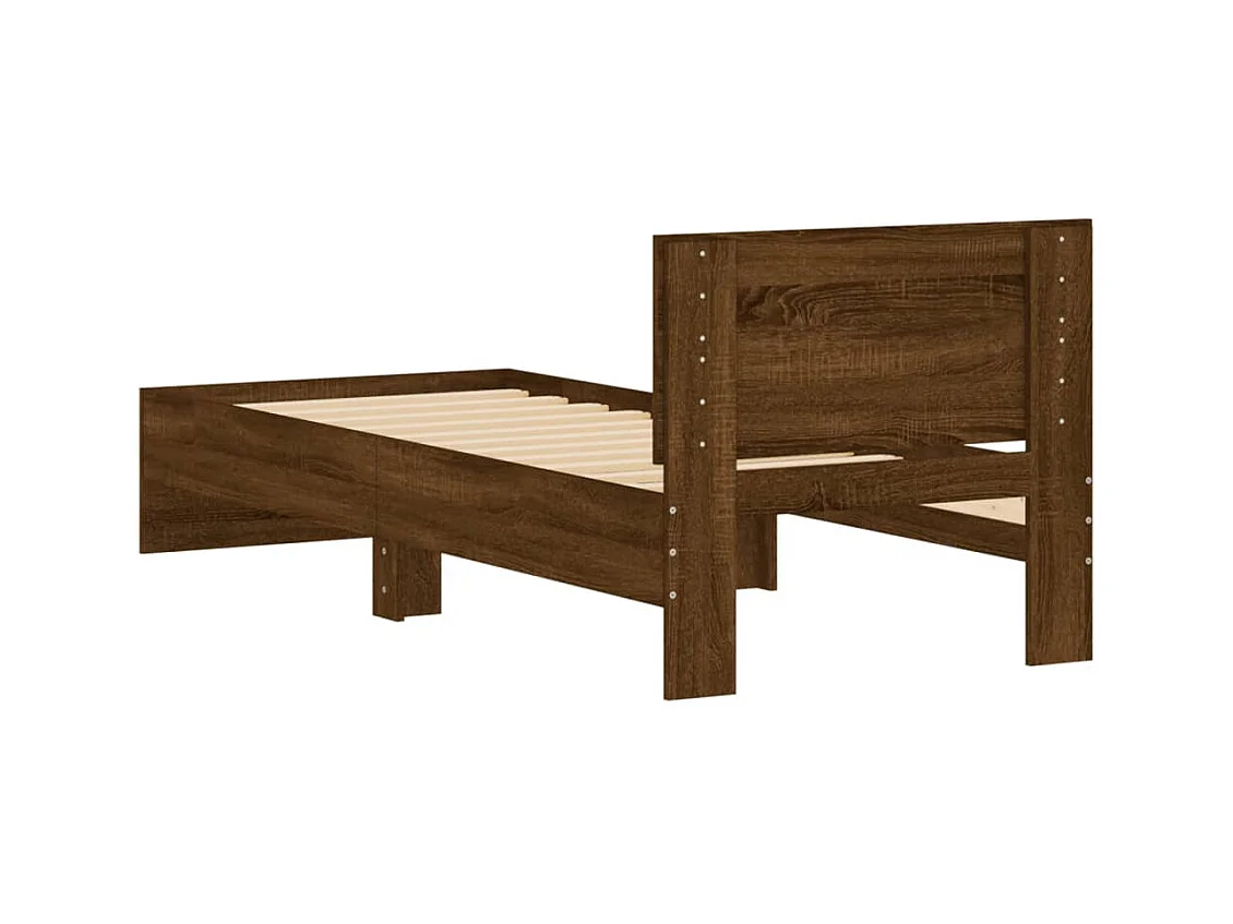 Cadre de lit sans matelas avec tête de lit 90x190 cm