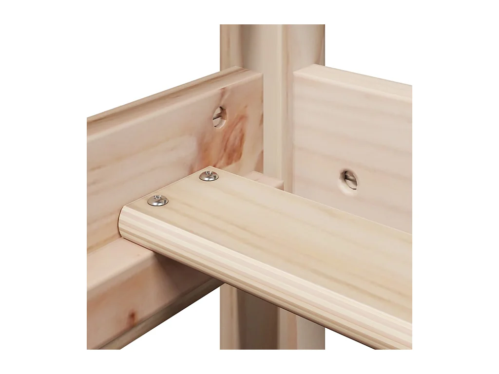 Cadre de lit sans matelas 100x200 cm bois massif de pin