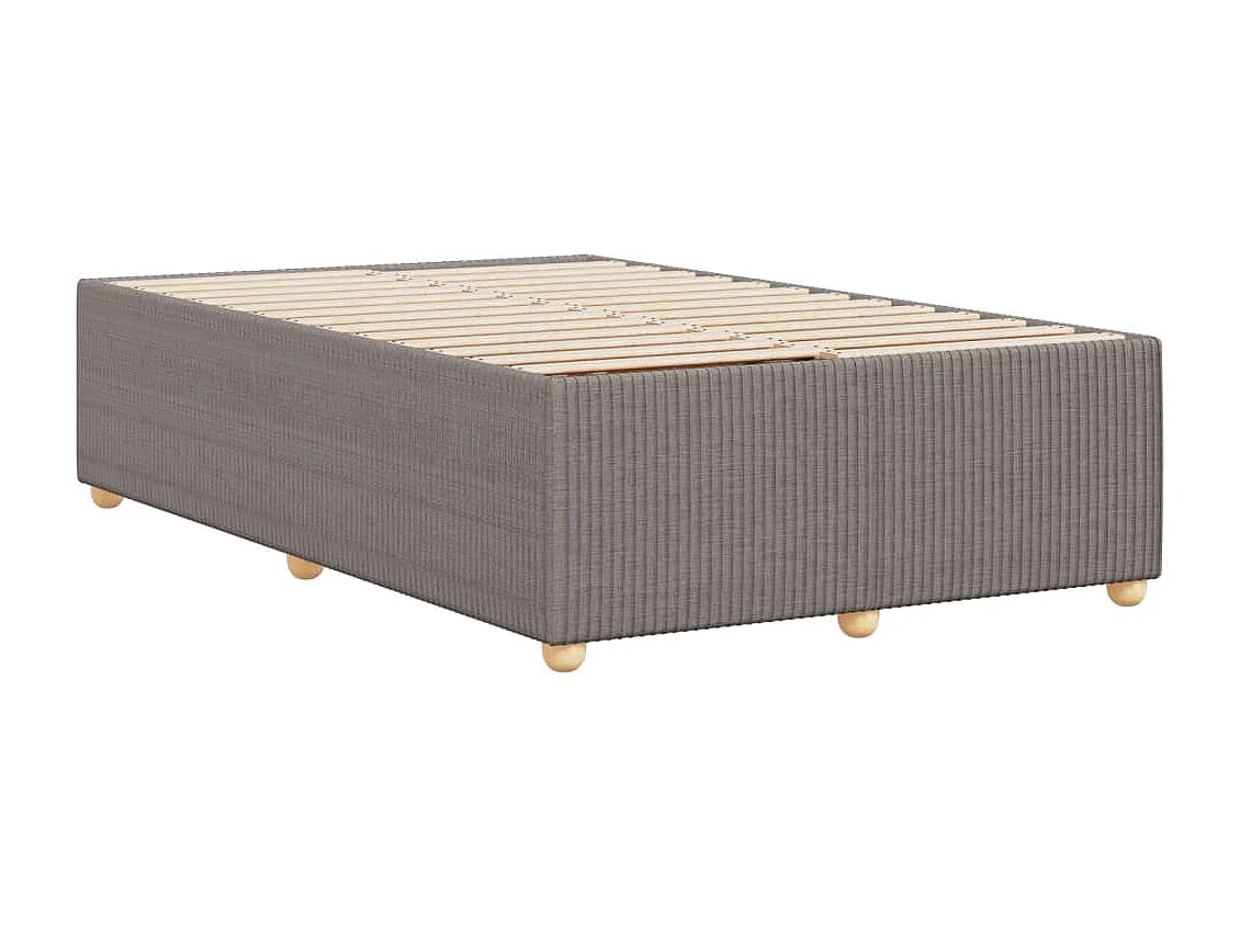 Cadre de lit sans matelas taupe 120x200 cm tissu