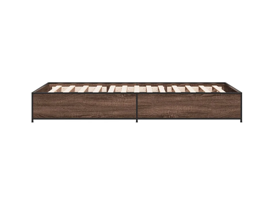 Giroletto Rovere Marrone 100x200 cm Legno Multistrato e Metallo