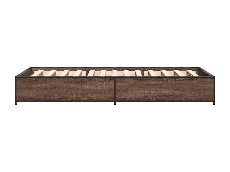 Cadre de lit sans matelas chêne marron 100x200 cm
