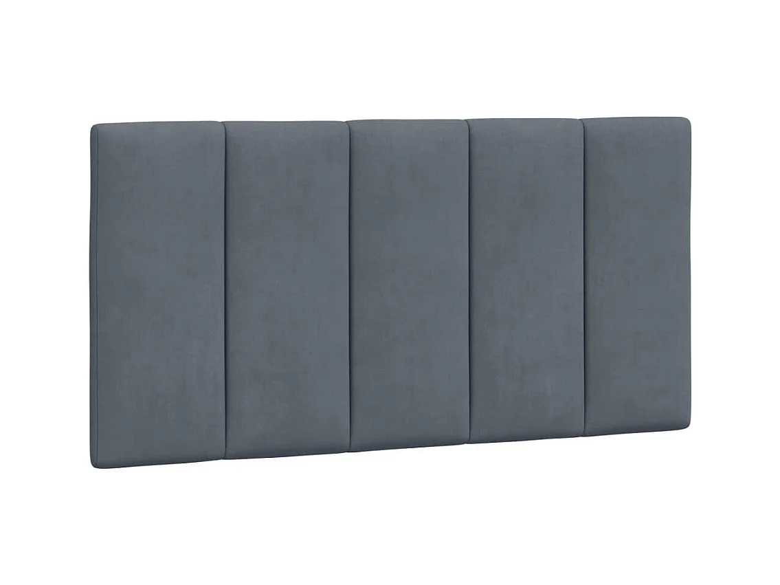 Cadre de lit sans matelas gris foncé 100x200 cm velours