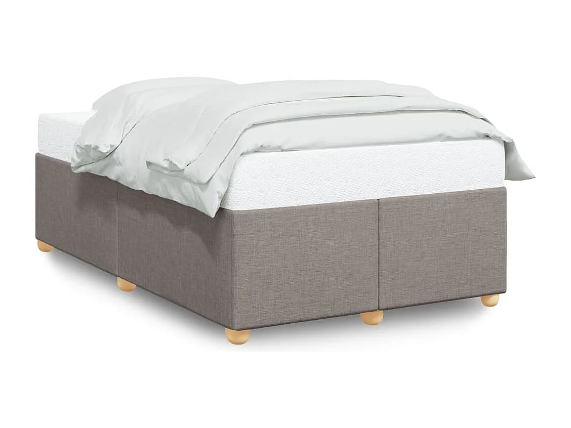 Bettgestell ohne Matratze Taupe 120x200 cm Stoff