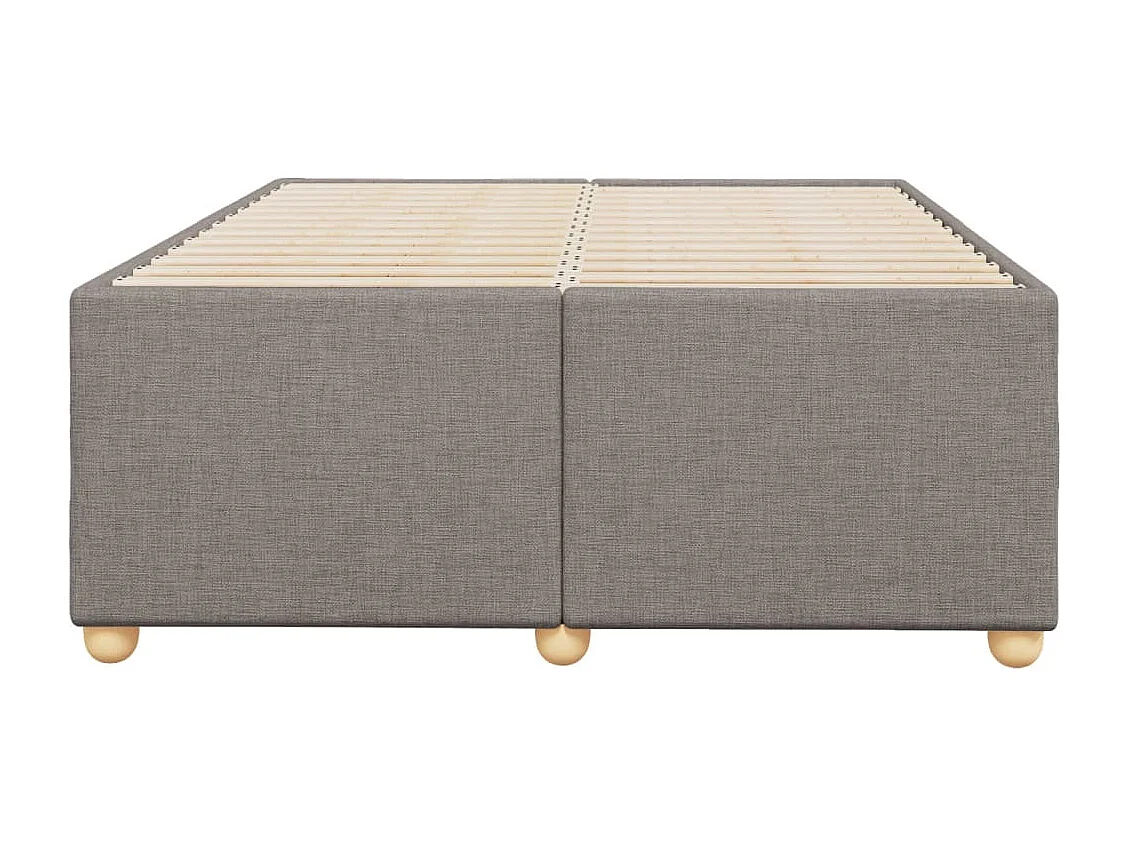 Bettgestell ohne Matratze Taupe 120x200 cm Stoff