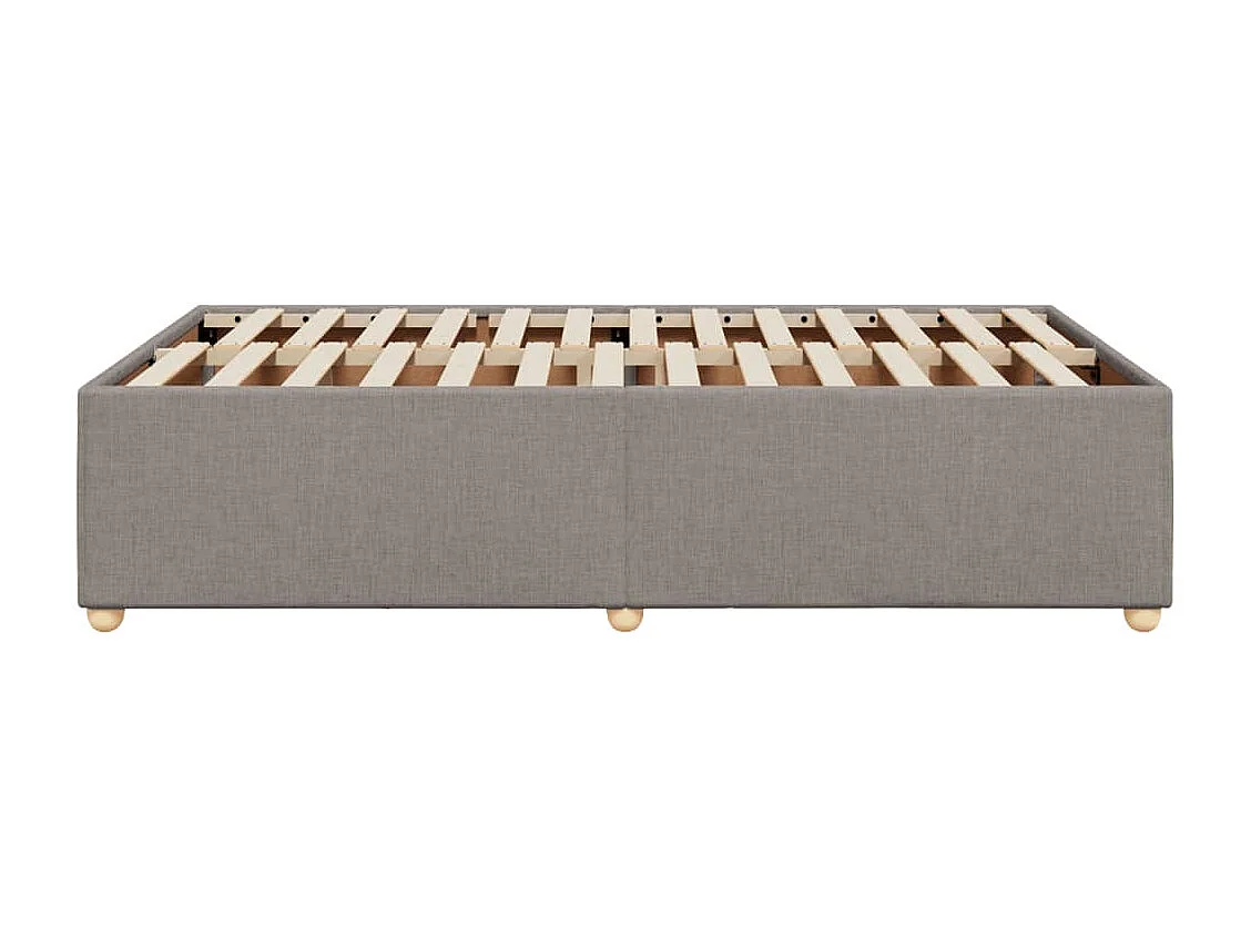 Bettgestell ohne Matratze Taupe 120x200 cm Stoff