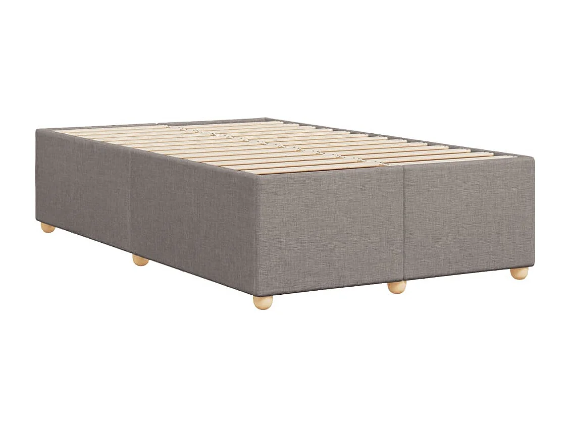 Estructura de cama sin colchón tela gris taupe 120x200 cm
