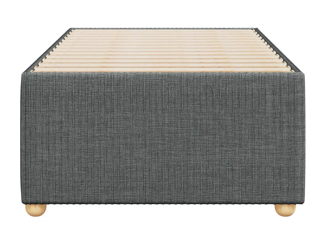 Cadre de lit sans matelas gris foncé simple tissu