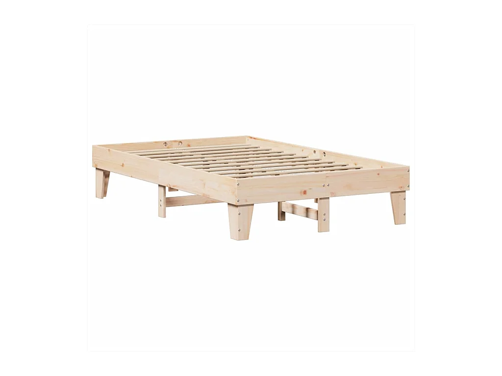 Cama sem colchão 135x190 cm madeira de pinho maciça