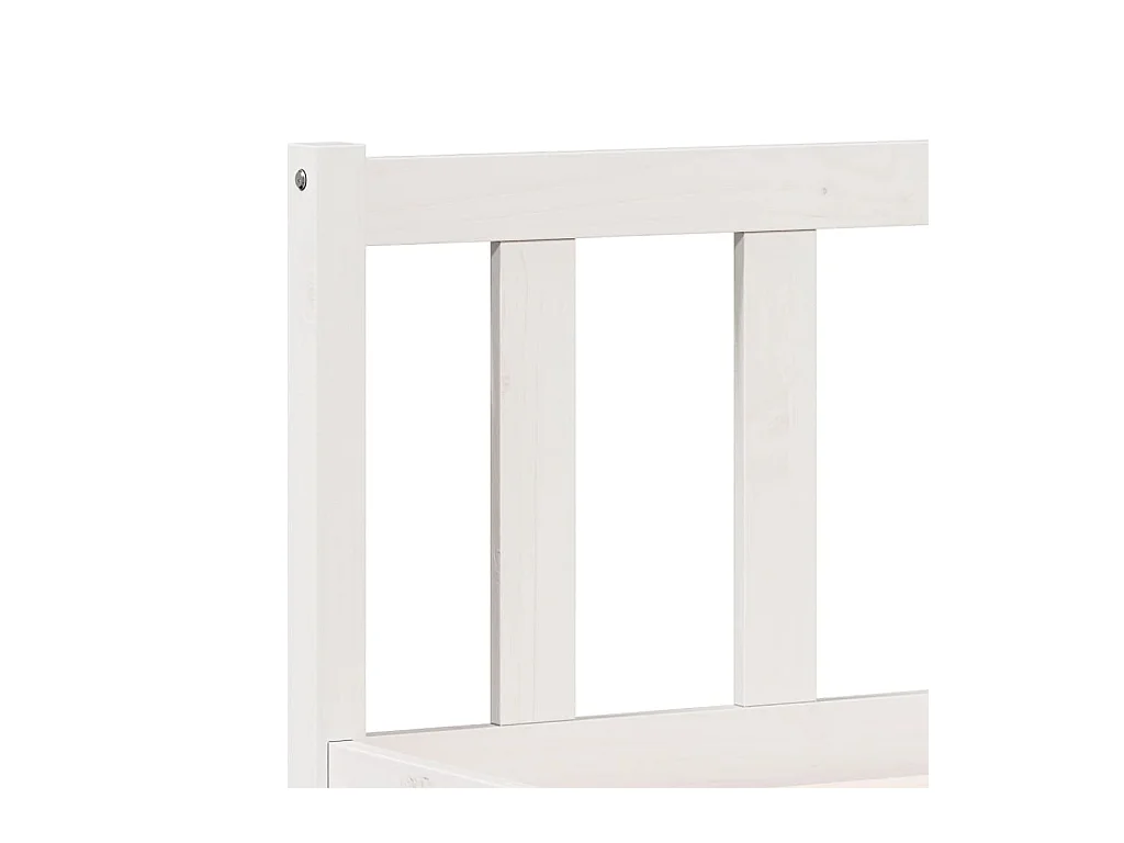 Letto Extra Lungo senza Materasso 160x220 cm in Legno di Pino