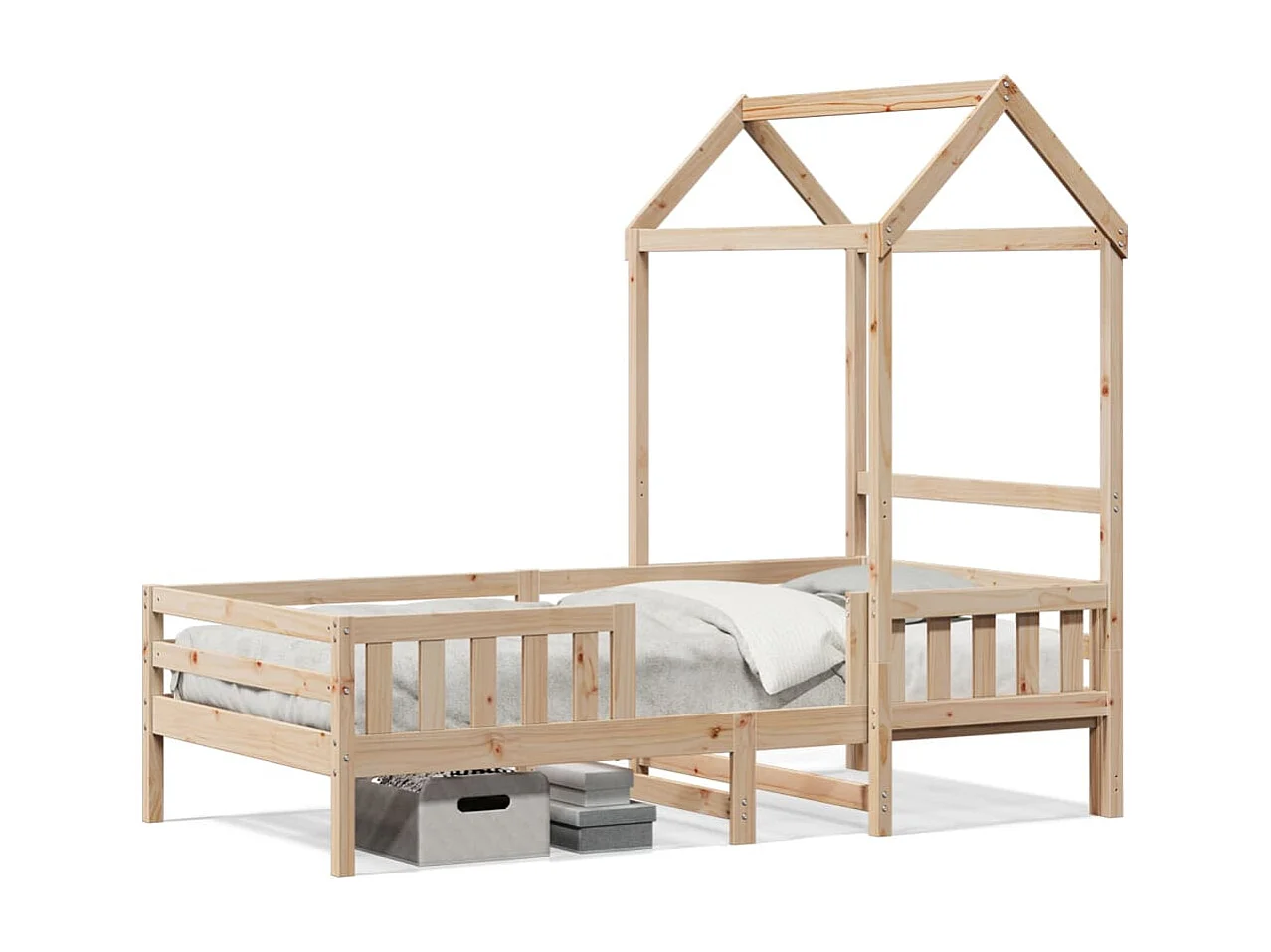 Cadre de lit avec toit sans matelas 100x200 cm