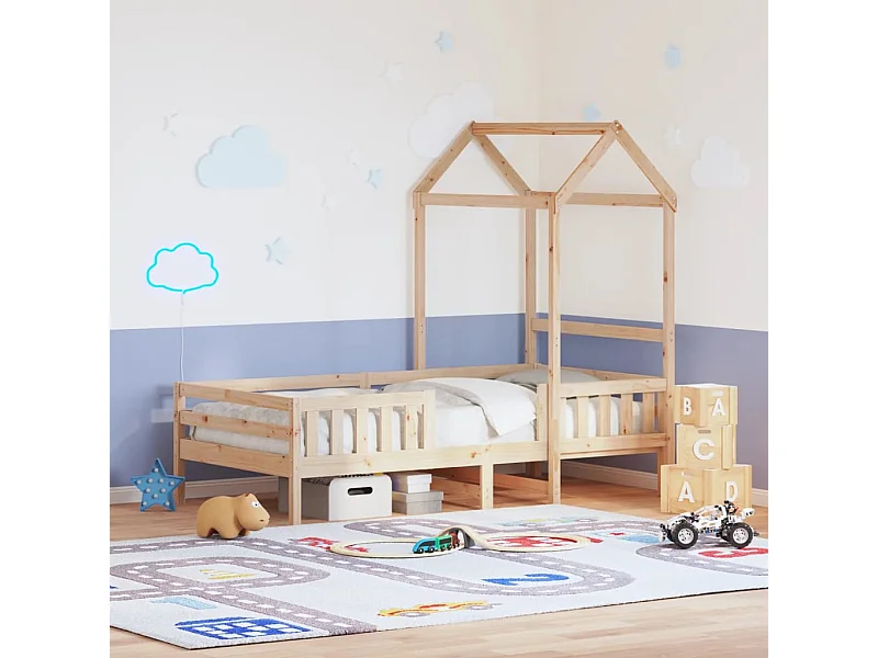 Bedframe met huisje massief grenenhout 100x200 cm