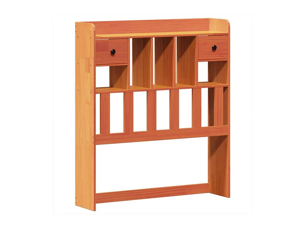 Cadre de lit sans matelas cire marron 75x190 cm bois pin massif