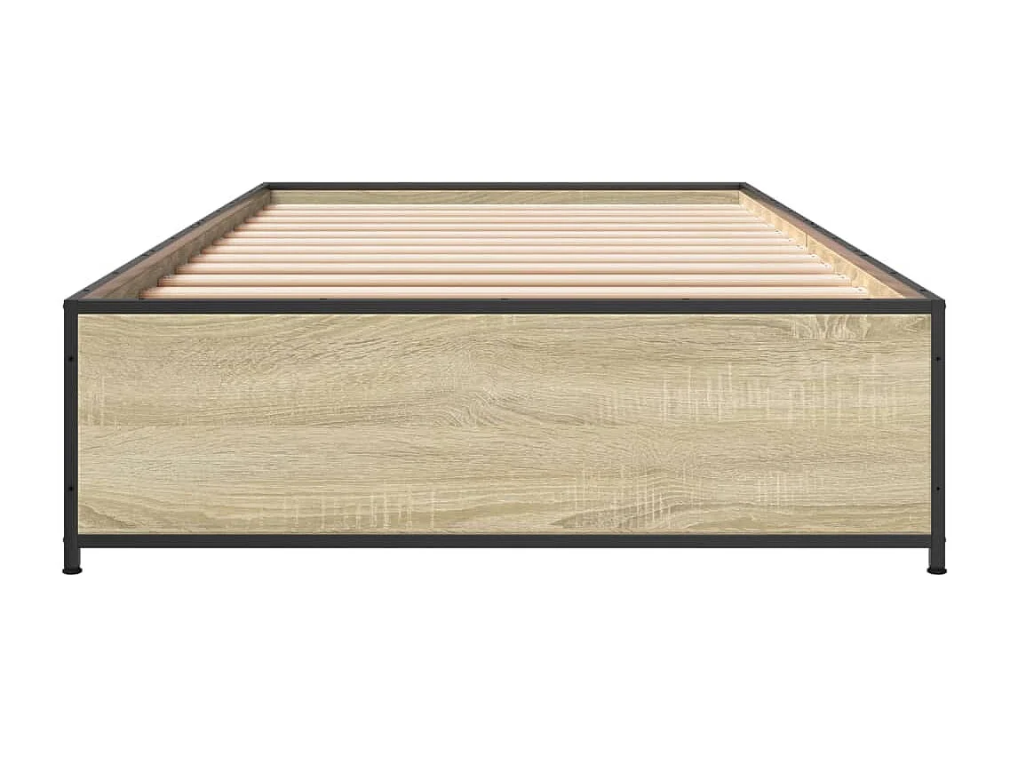 Cadre de lit sans matelas chêne sonoma 100x200 cm