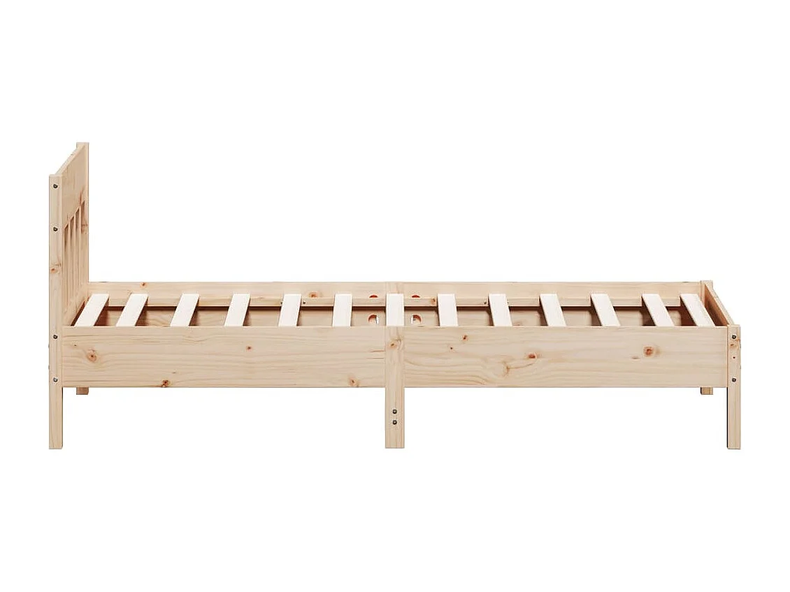 Cadre de lit sans matelas 90x200 cm bois de pin massif