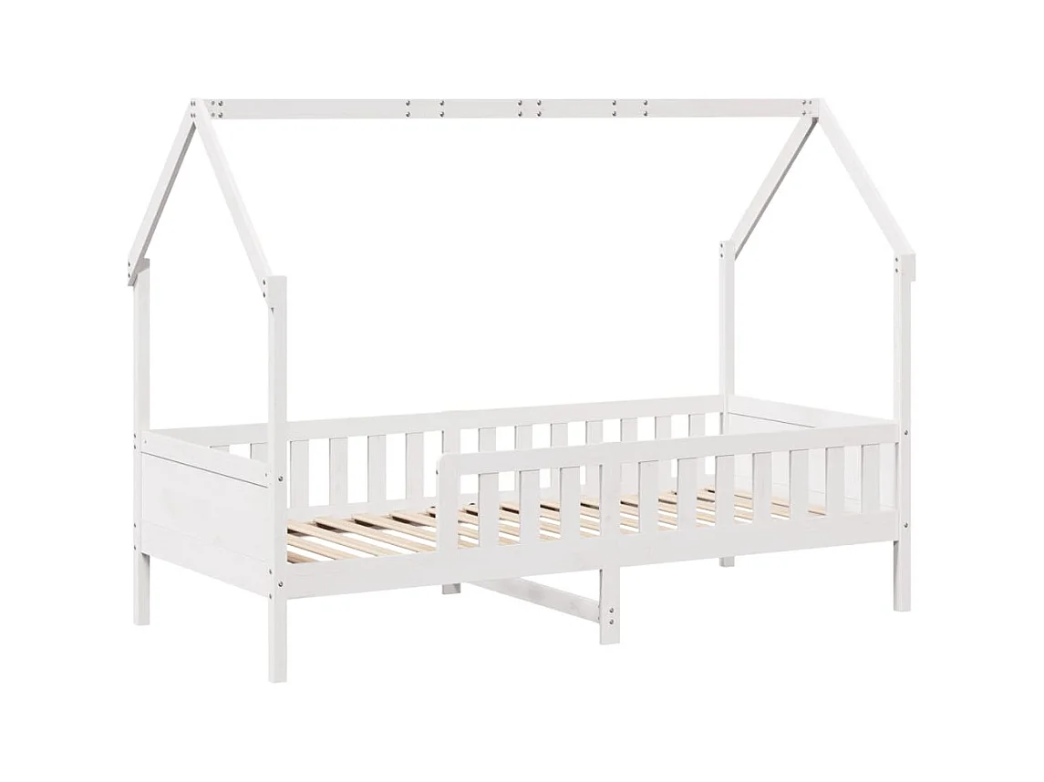 Cadre de lit d'enfants forme de maison sans matelas pin