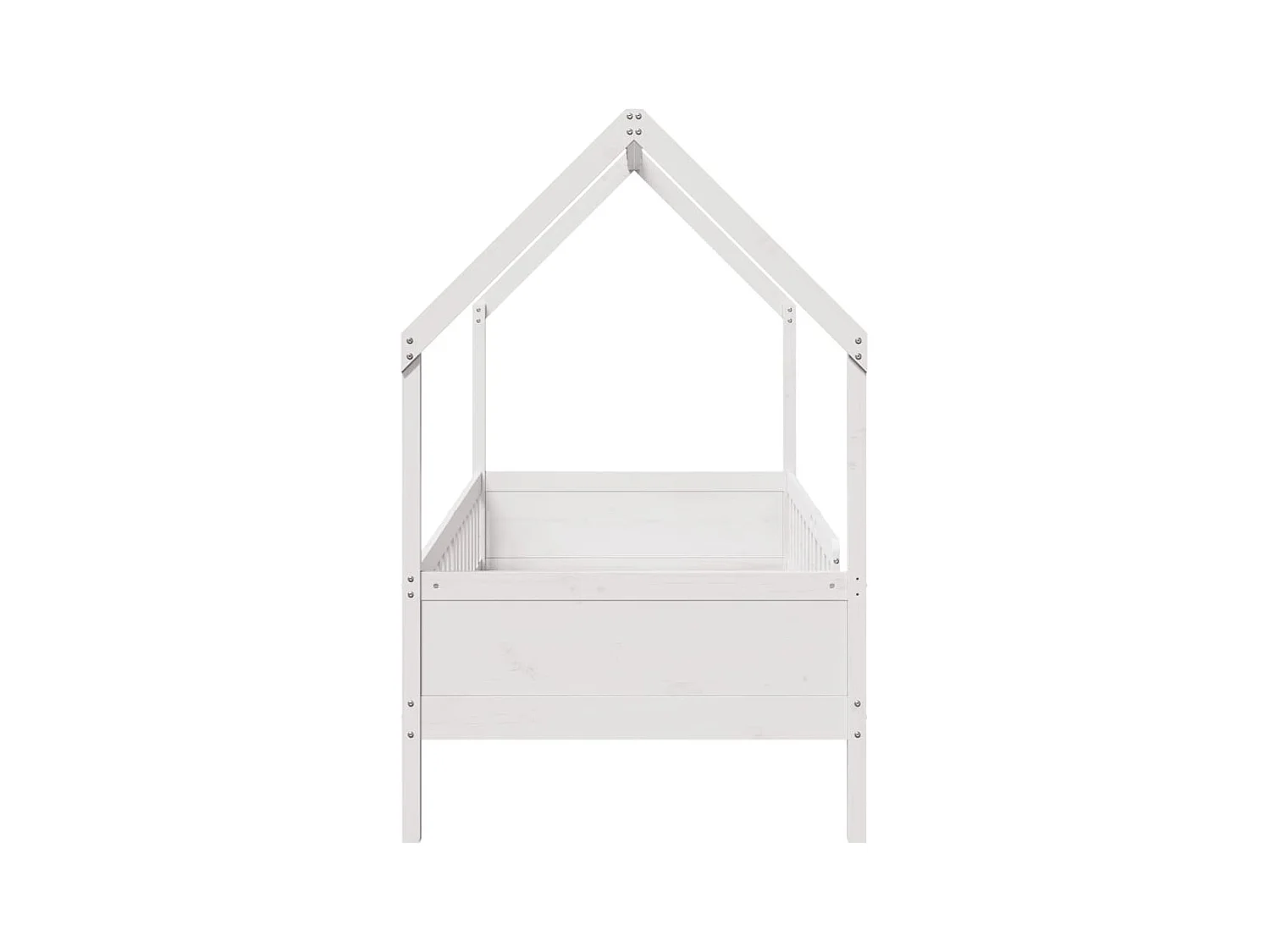 Cadre de lit d'enfants forme de maison sans matelas pin