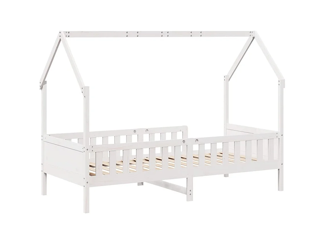 Cadre de lit d'enfants forme de maison sans matelas pin