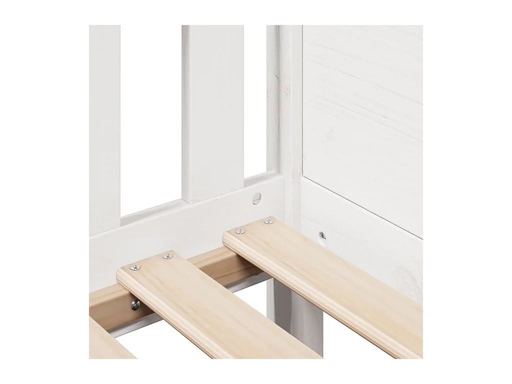 Cadre de lit d'enfants forme de maison sans matelas pin