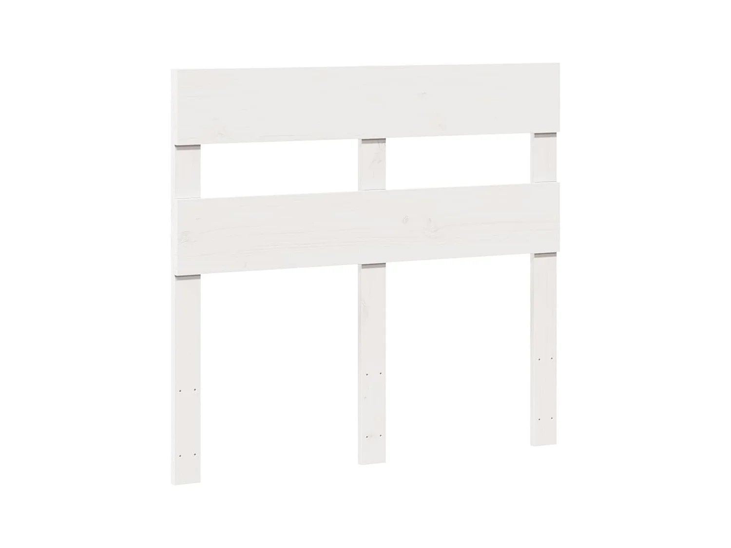 Giroletto senza Materasso Bianco 100x200 cm Legno Massello Pino