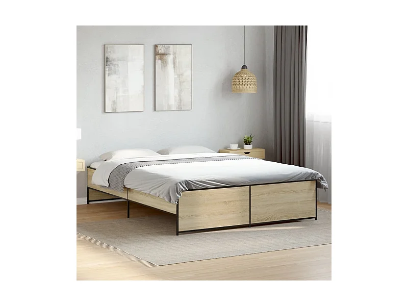 Giroletto Rovere Sonoma 140x200 cm in Legno Multistrato Metallo