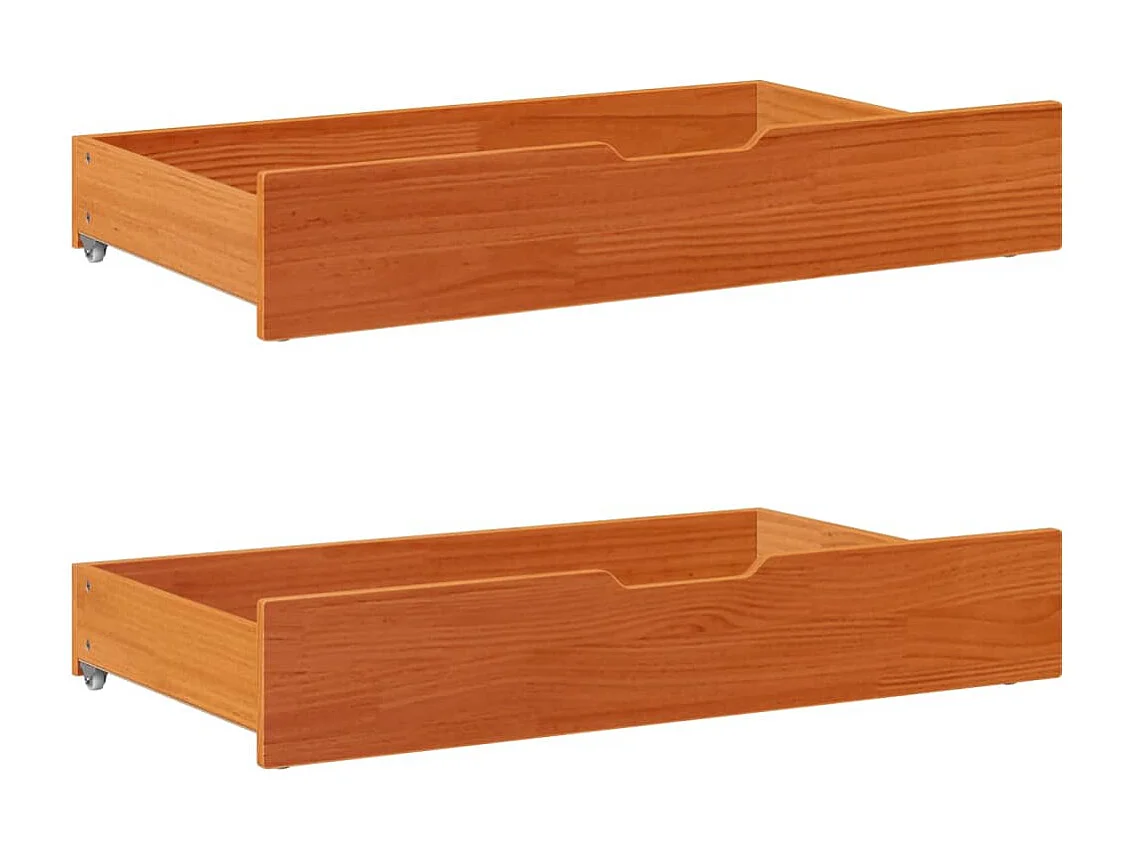 Cadre de lit sans matelas cire marron 200x200cm bois pin massif