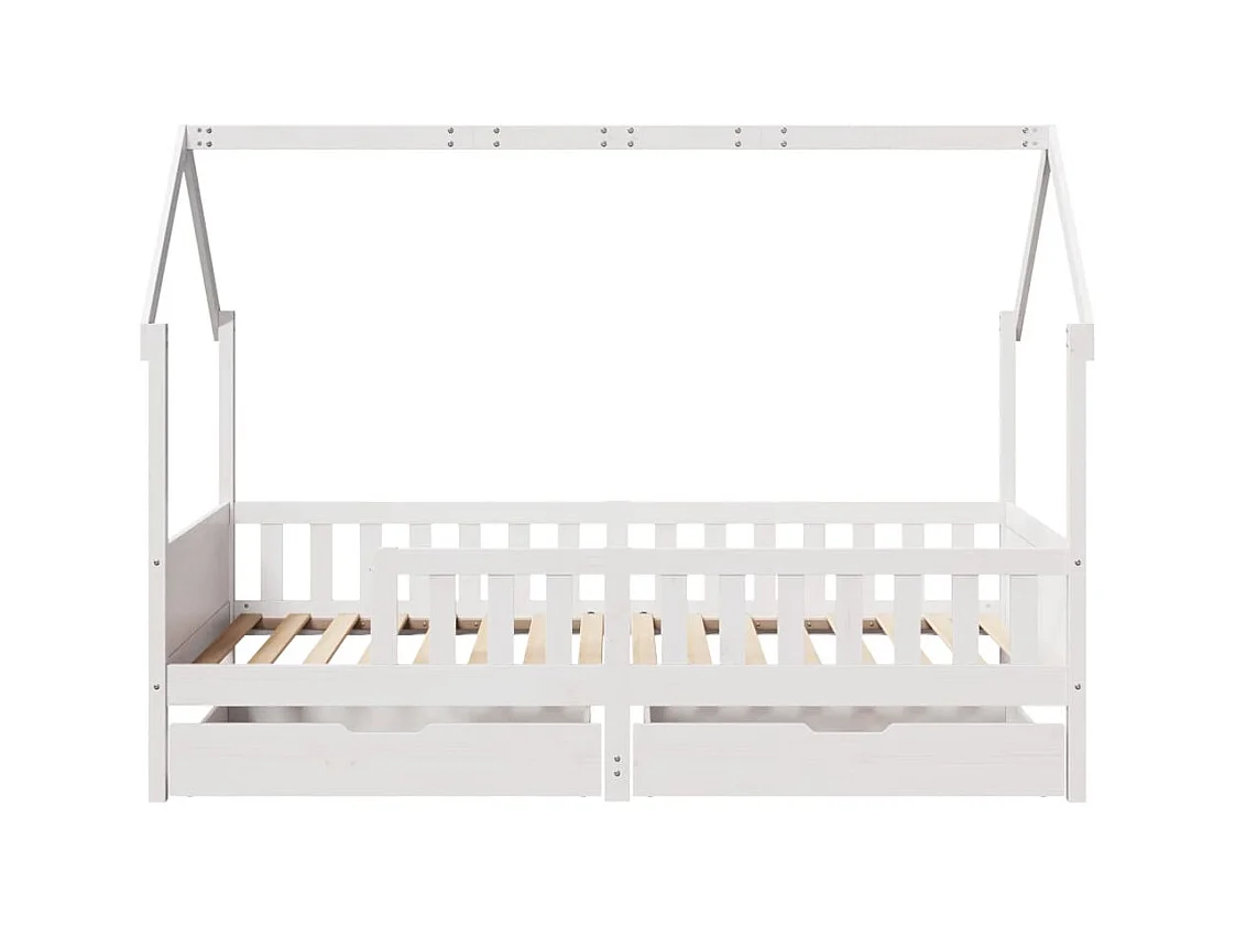 Estrutura de cama infantil c/ gavetas 80x200 cm pinho maciço