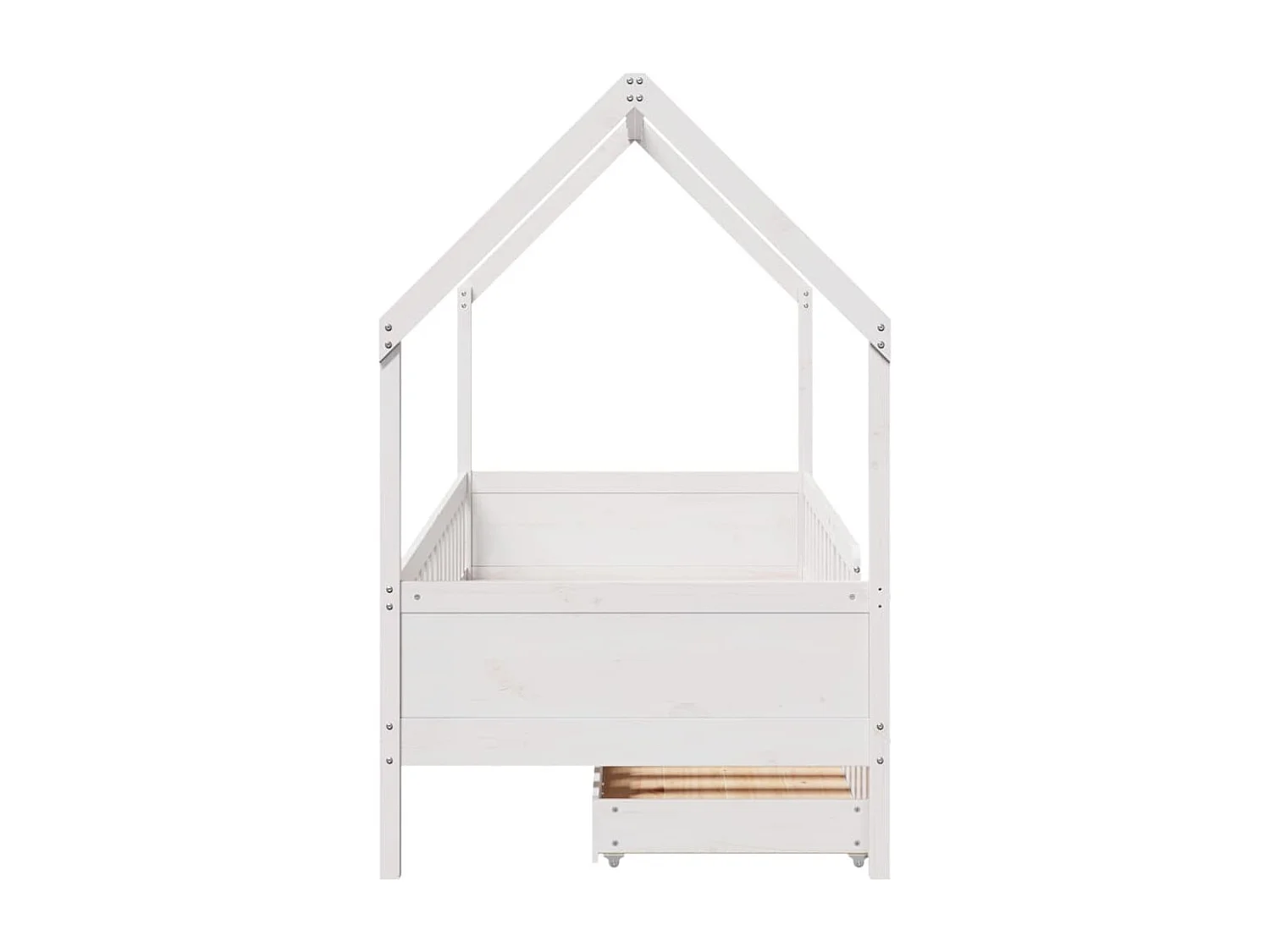 Cadre de lit enfants avec tiroirs sans matelas 80x200 cm bois