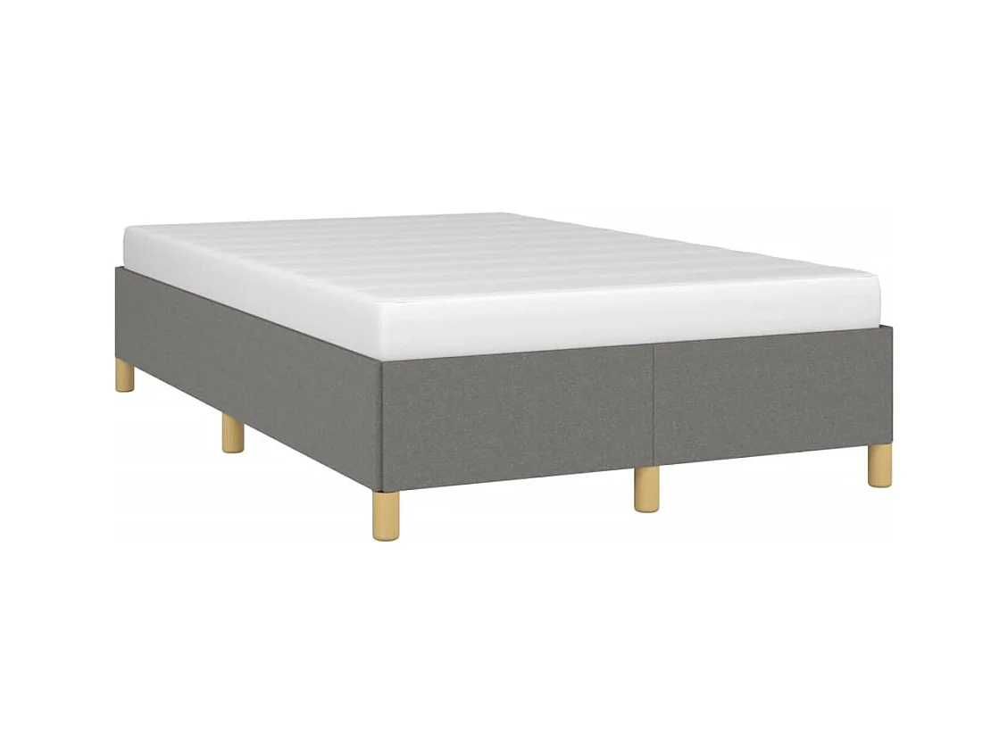 Bettgestell Dunkelgrau 120x190 cm Stoff