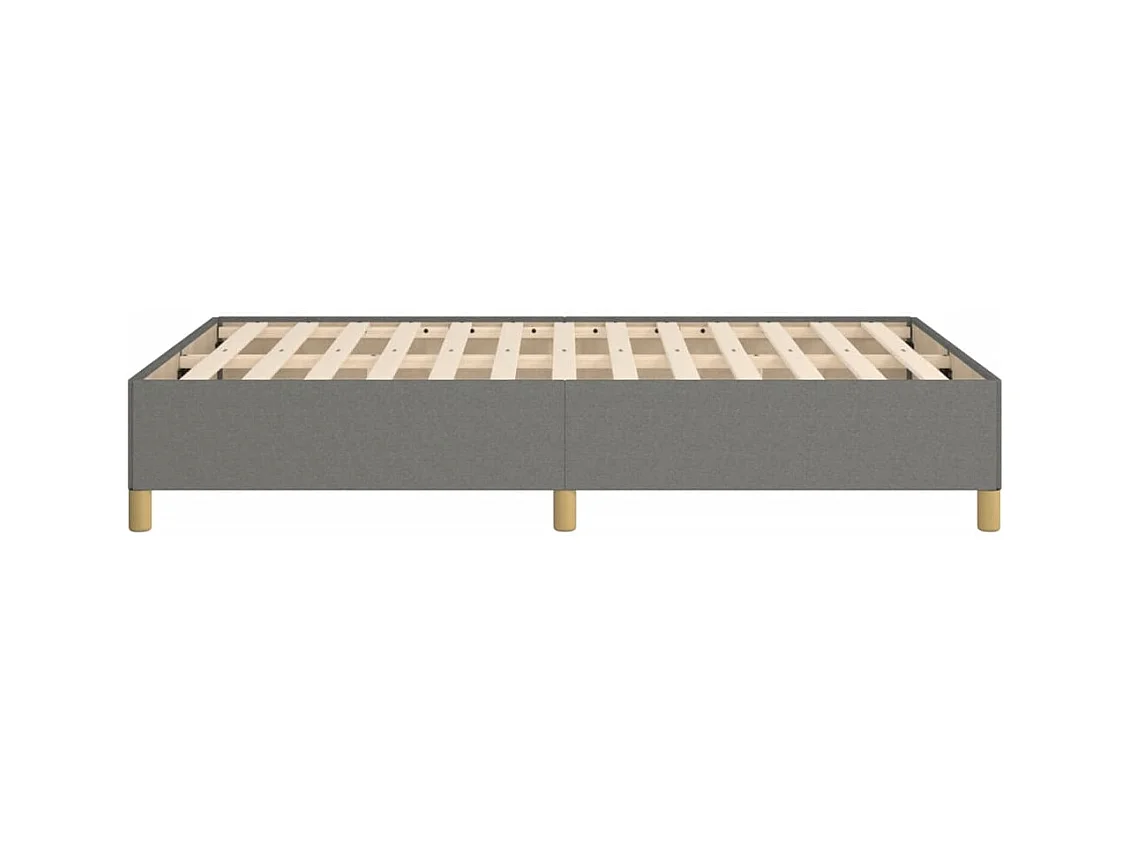Bettgestell Dunkelgrau 120x190 cm Stoff