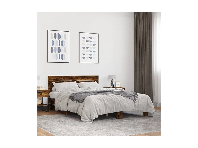 Giroletto Rovere Fumo 140x190 cm in Legno Multistrato Metallo