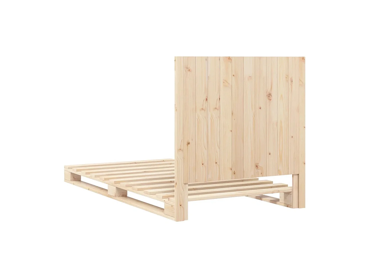 Cadre de lit sans matelas avec tête de lit 100x200 cm