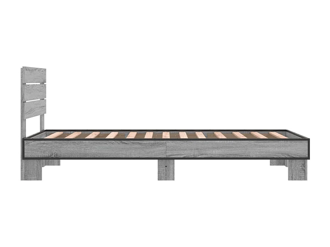 Cadre de lit sans matelas sonoma gris 90x200 cm