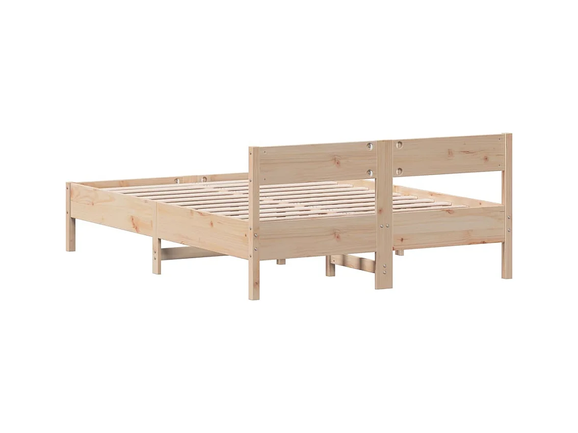 Cadre de lit sans matelas 120x200 cm bois de pin massif