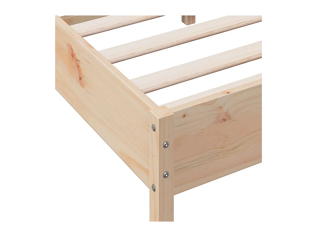 Cadre de lit sans matelas 120x200 cm bois de pin massif