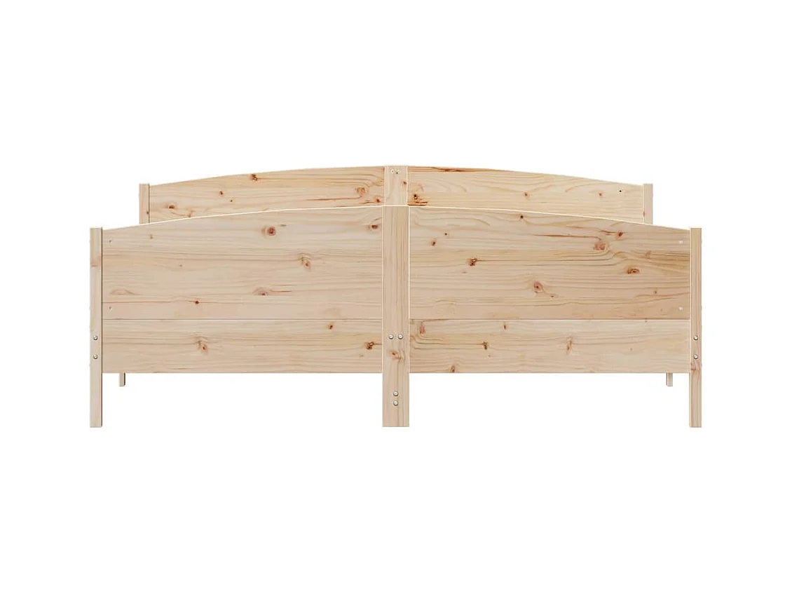 Cadre de lit sans matelas 180x200 cm bois massif de pin