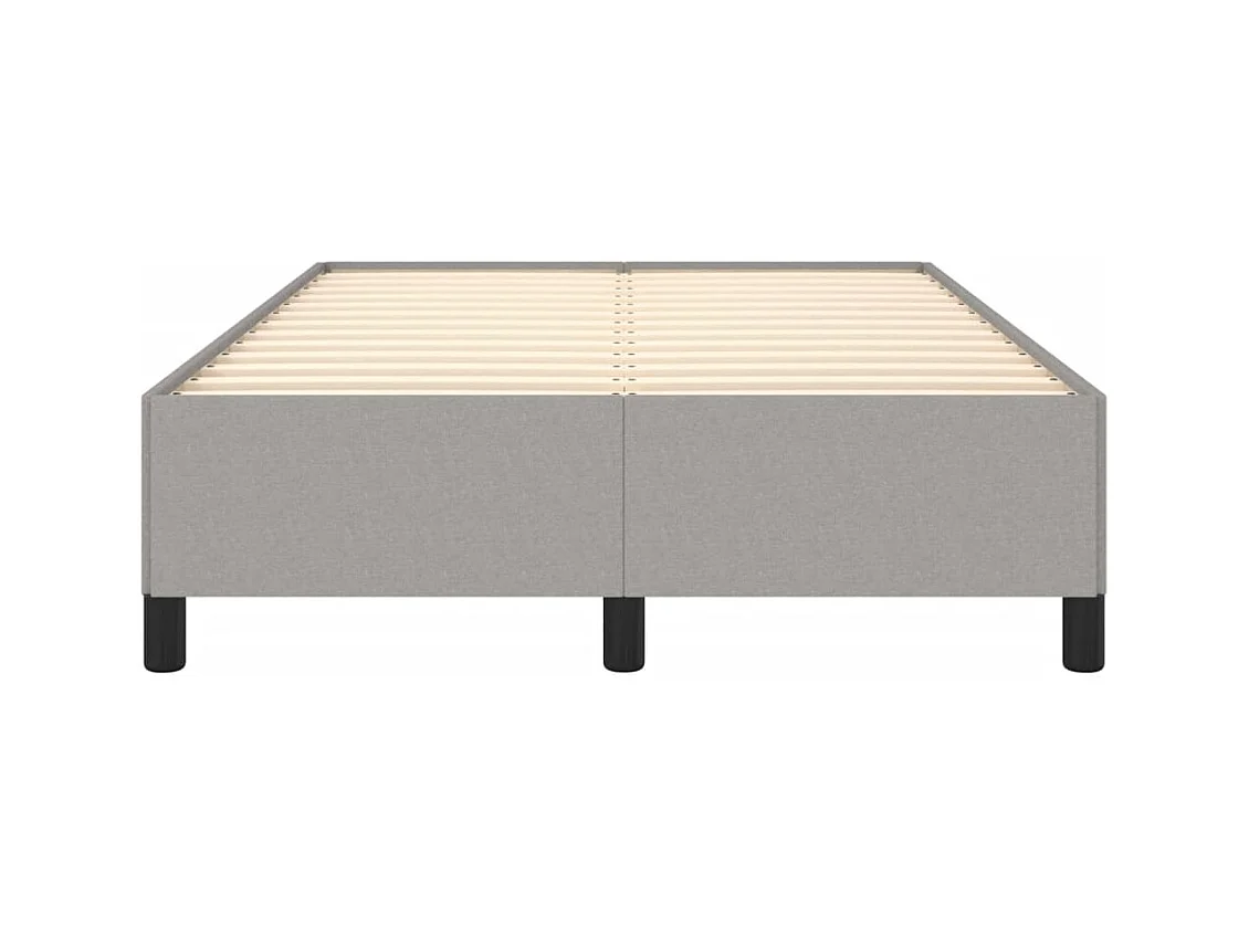 Bettgestell Hellgrau 120x190 cm Stoff