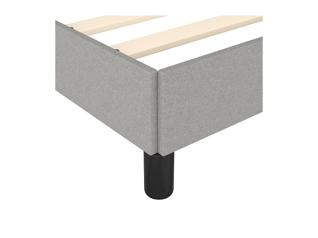 Bettgestell Hellgrau 120x190 cm Stoff